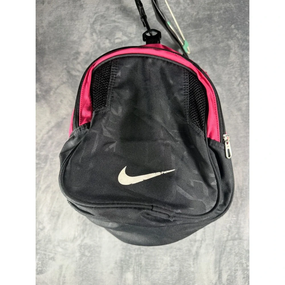 Nike Duffel Bag Hot Pink Black Gym Sports Beach Travel Training Shoulder Strap